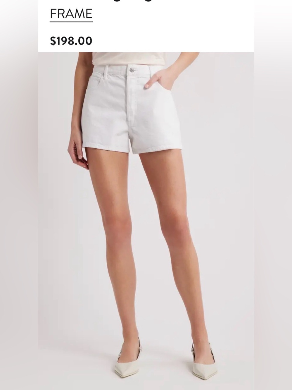 Frame The Hang Short Size 26 NWT